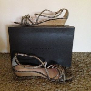 Elie Tahari Snakeskin Sandal